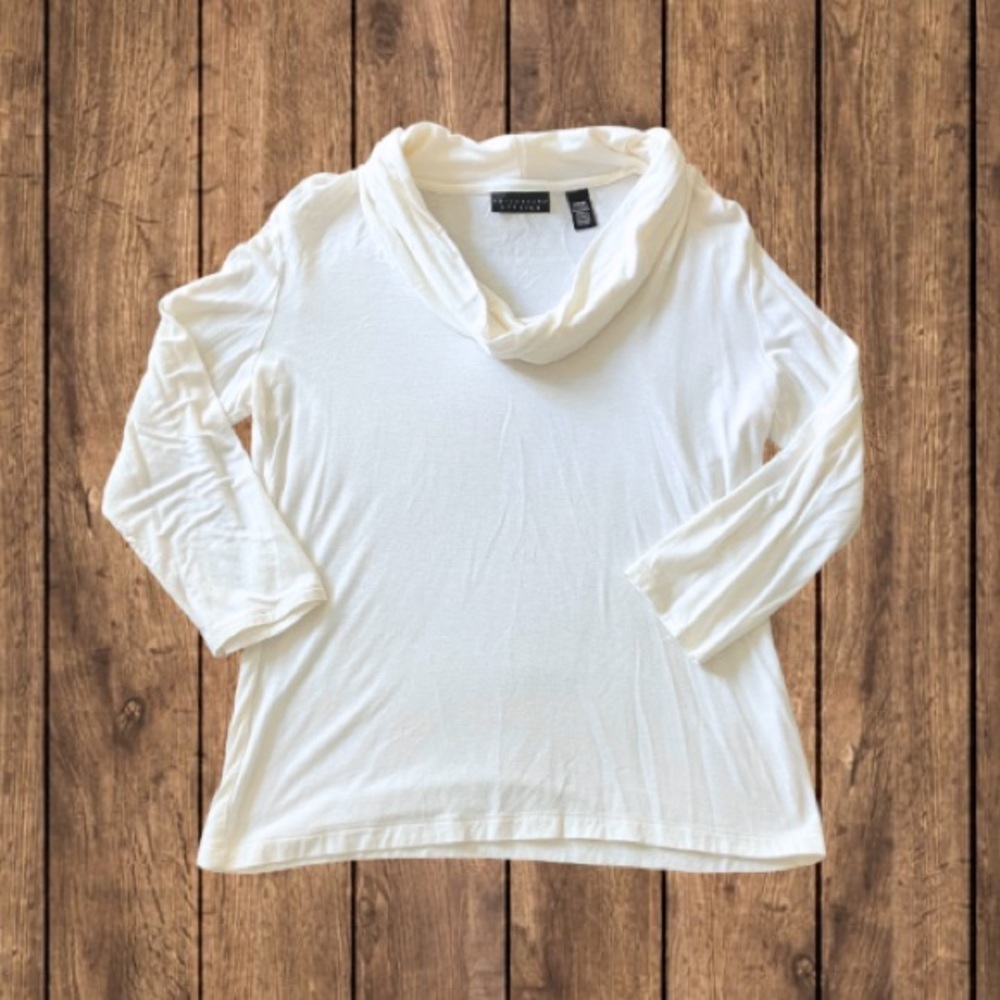 Apostrophe Stretch Cowl Neck Top‎ Small